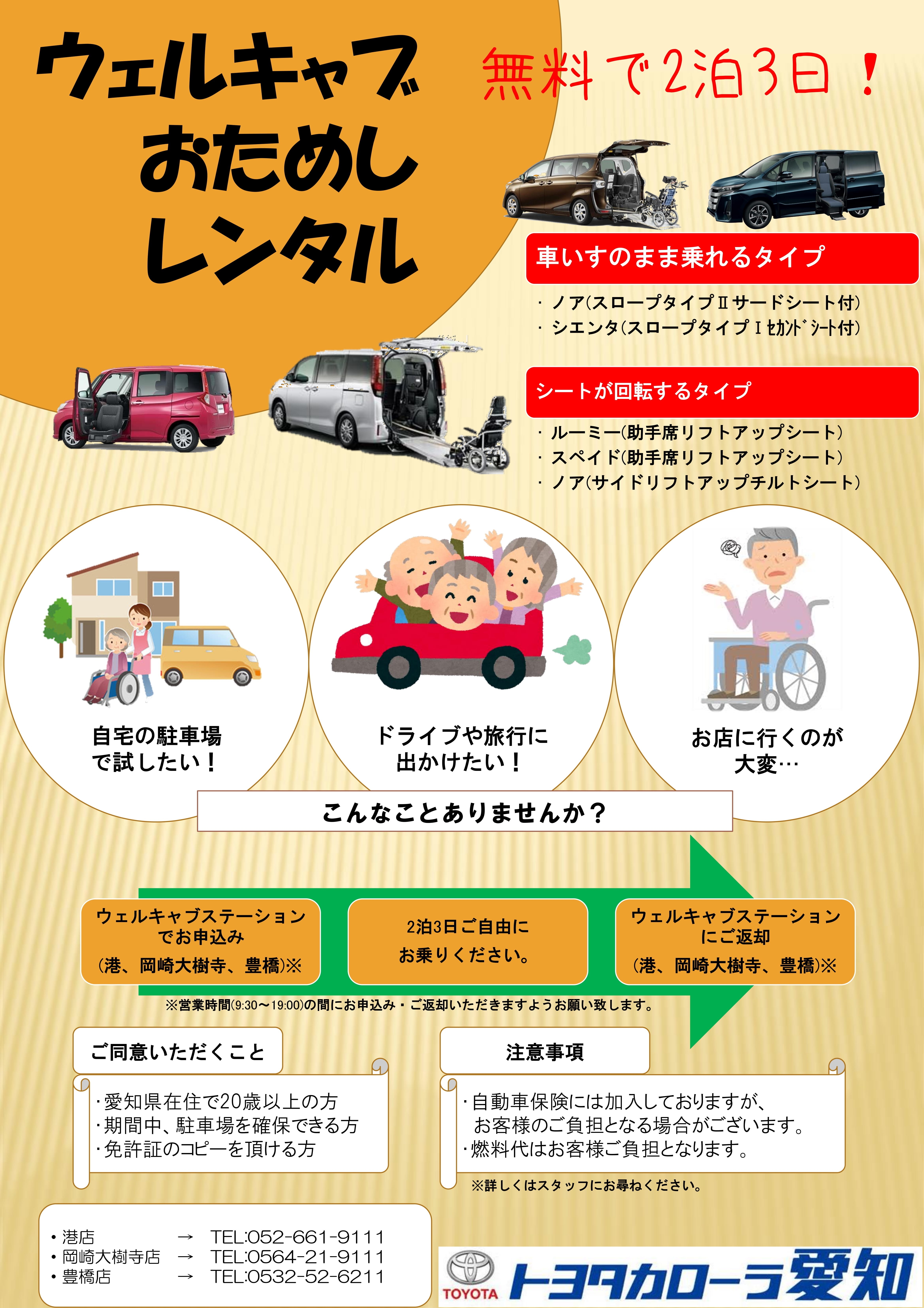ウェルキャブおためしレンタル2