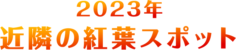 2023年 近隣の紅葉スポット