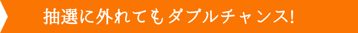 抽選に外れてもダブルチャンス!