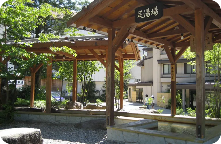 平湯足湯公園