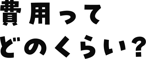 費用ってどれくらい？
